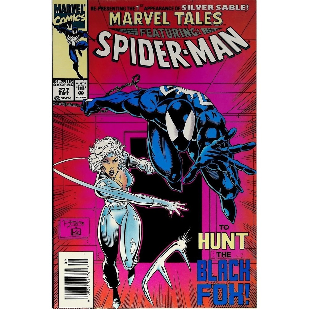 Marvel Tales‎ #277 Newsstand Spider-Man 1st Silver Sable Reprint Marvel 1993